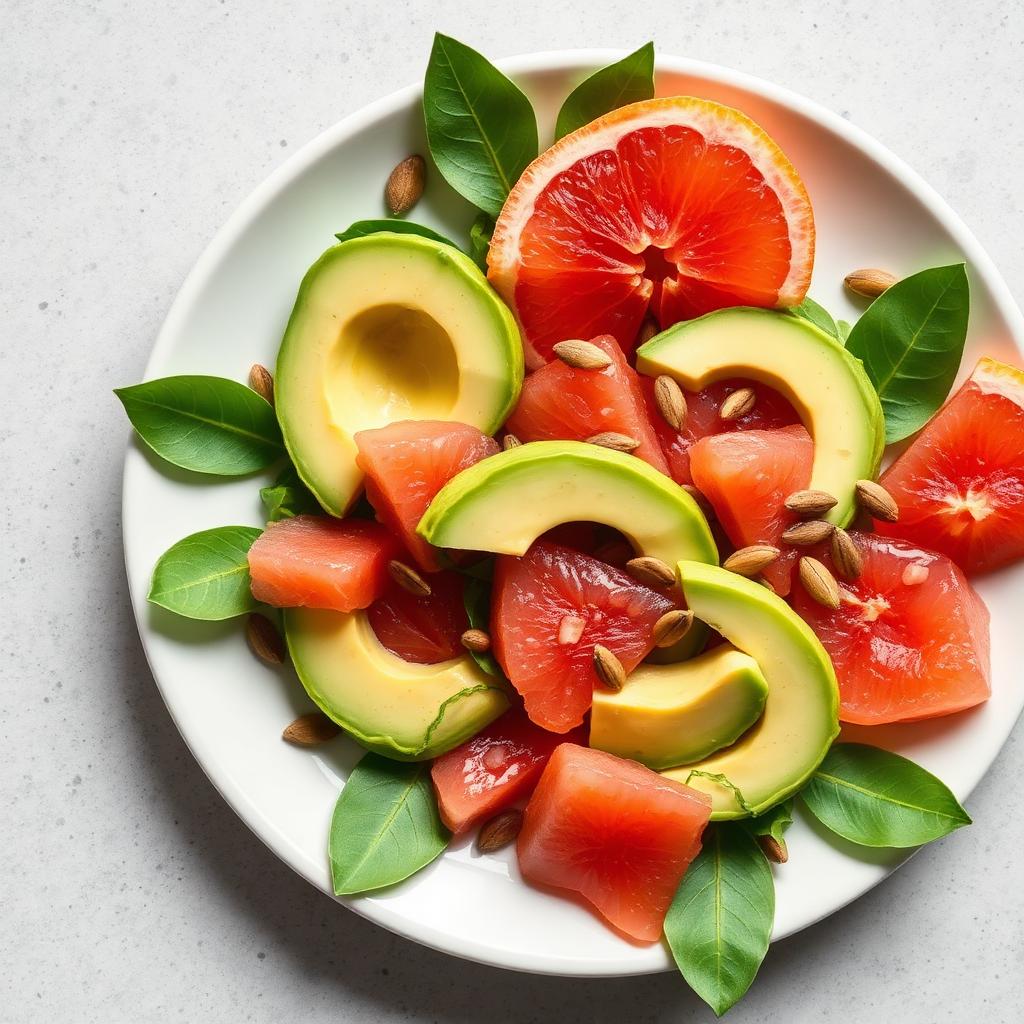 Avokado- och grapefruktsallad