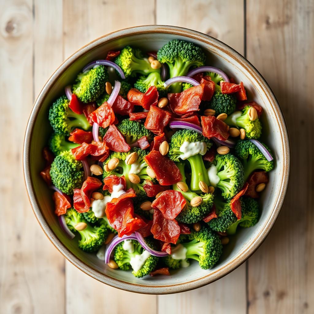 Broccoli- och baconsallad