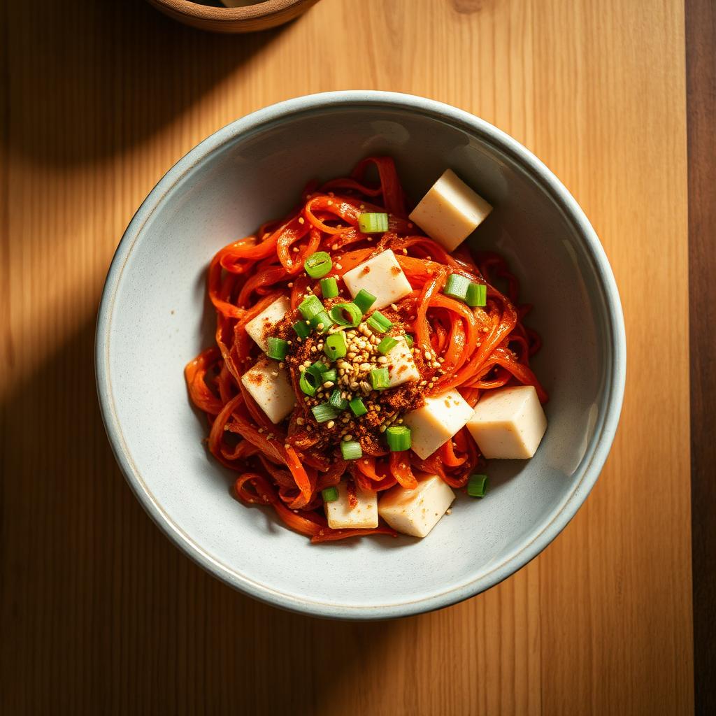 Koreansk kimchi-sallad