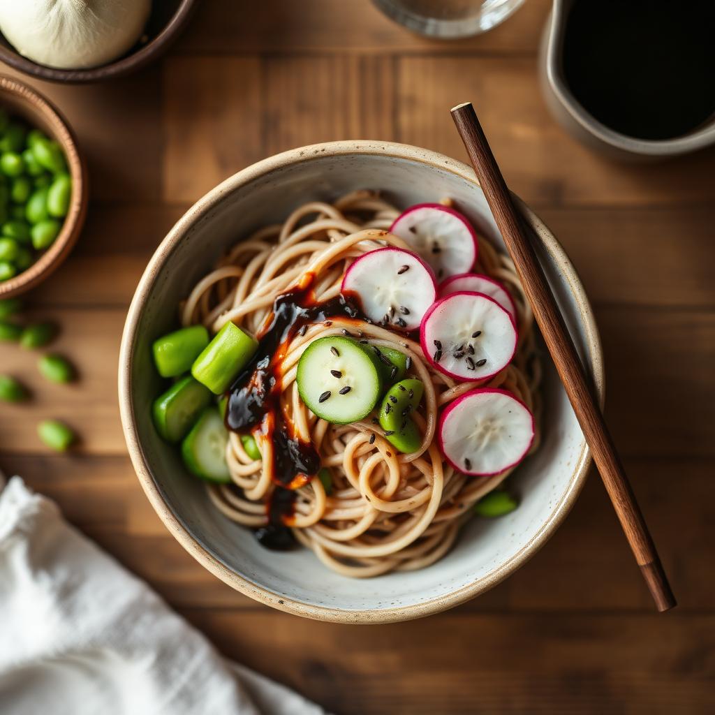 Soba nudelsallad